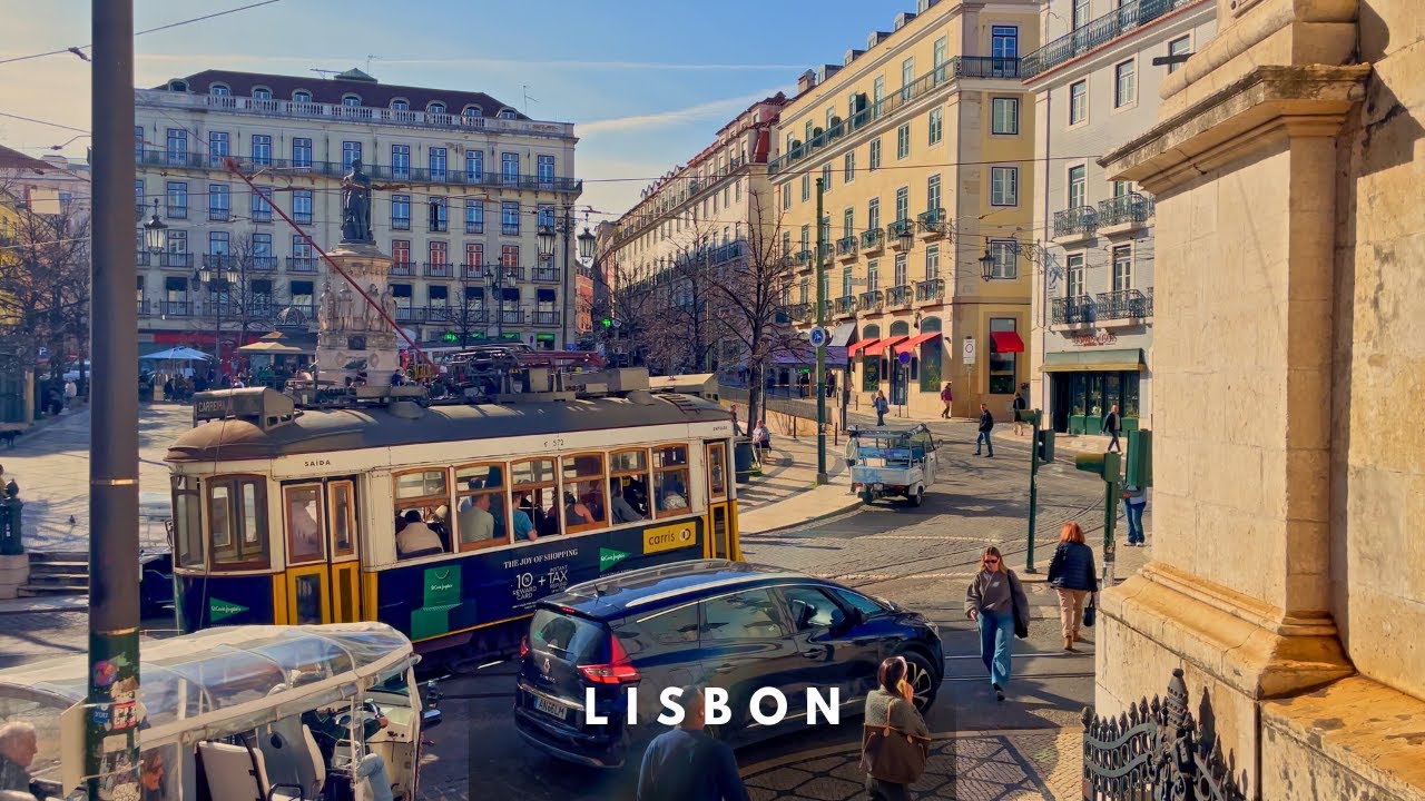 Sunny Day in LISBON is a Vibe | Lisbon, Portugal | Best Walking Tour in 4K HDR