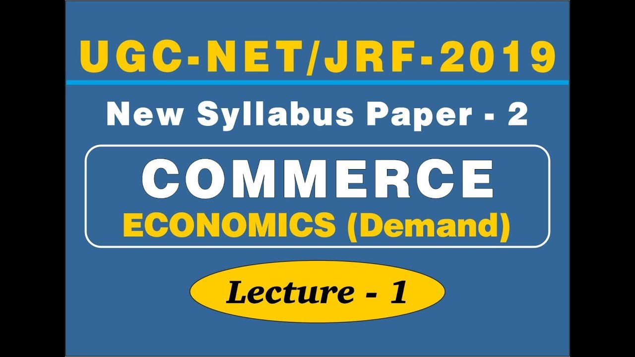 smart preparation for ugc net commerce paper 2 economics  ADARSH SIR LECTURE 1 || EUREKA ACADEMY ||