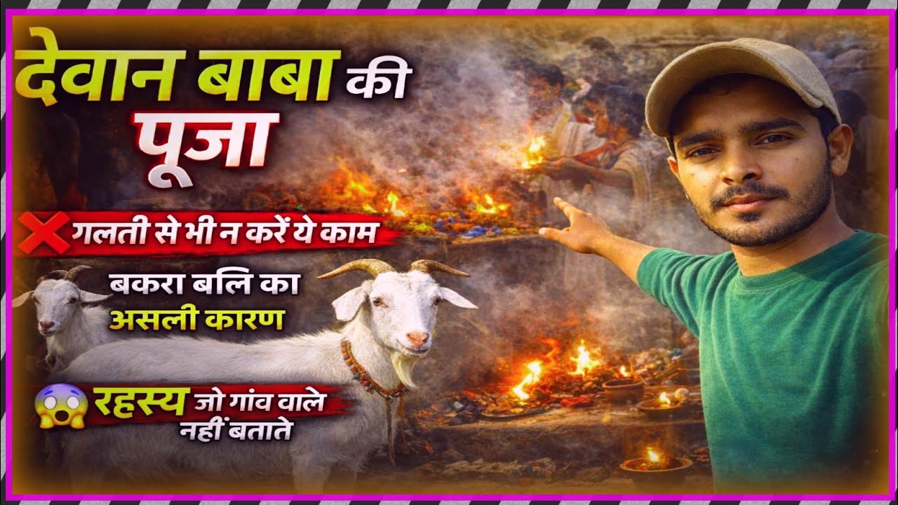 देवान बाबा की पूजा कैसे होती है? | बकरा बलि का असली कारण | गांव का छुपा रहस्य 😨