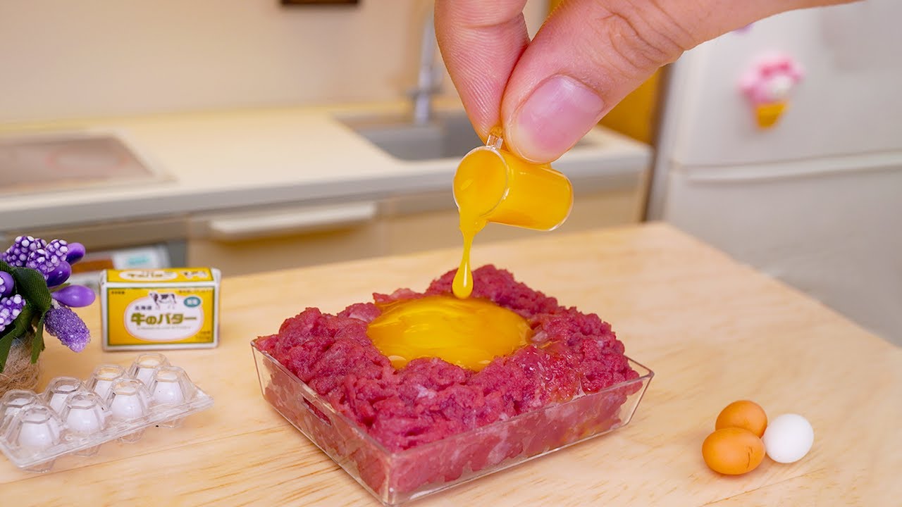 🔴[ライブ]🔴 世界一小さい＆極旨ジューシーハンバーグレシピ | Juicy Mini Hamburg Recipe