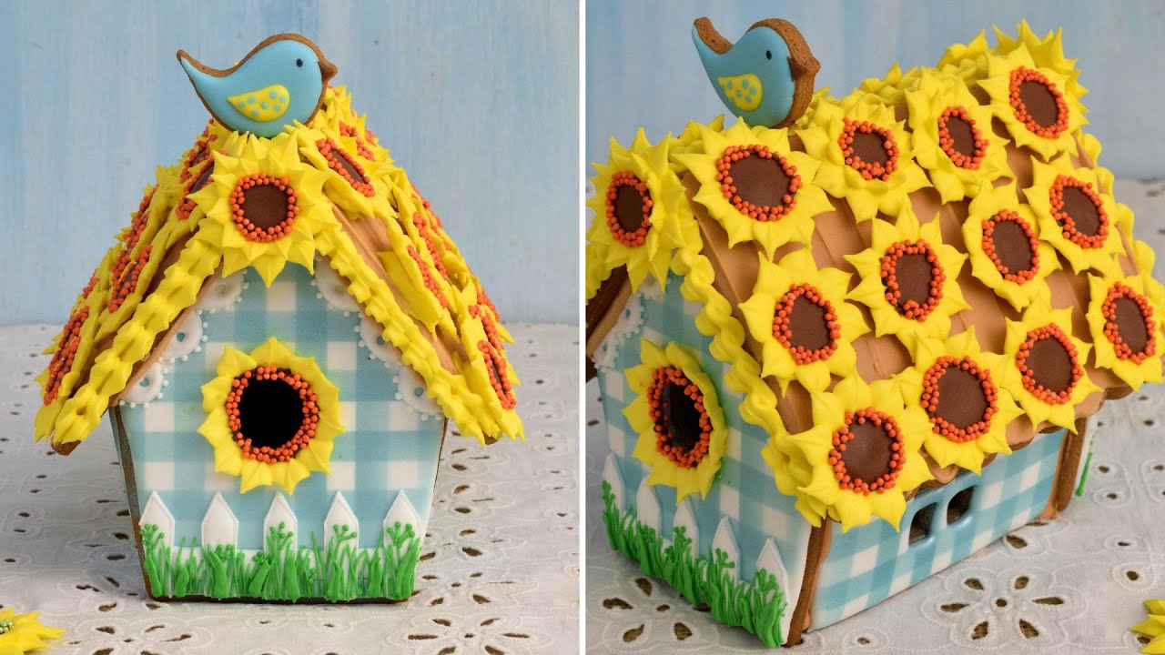 SUNFLOWER GINGERBREAD HOUSE