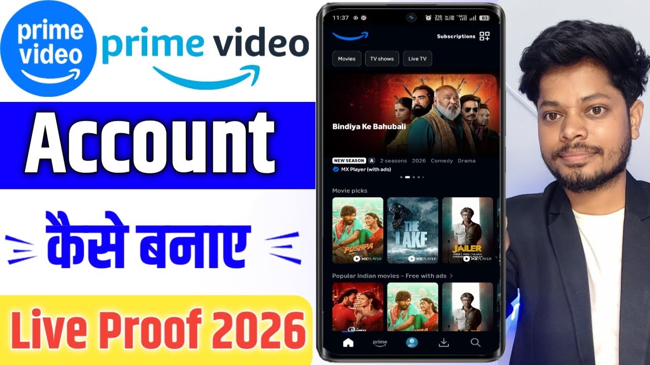 Prime Video Account Kaise Banaye | How to Create Account in Amazon Prime Video 2026 |
