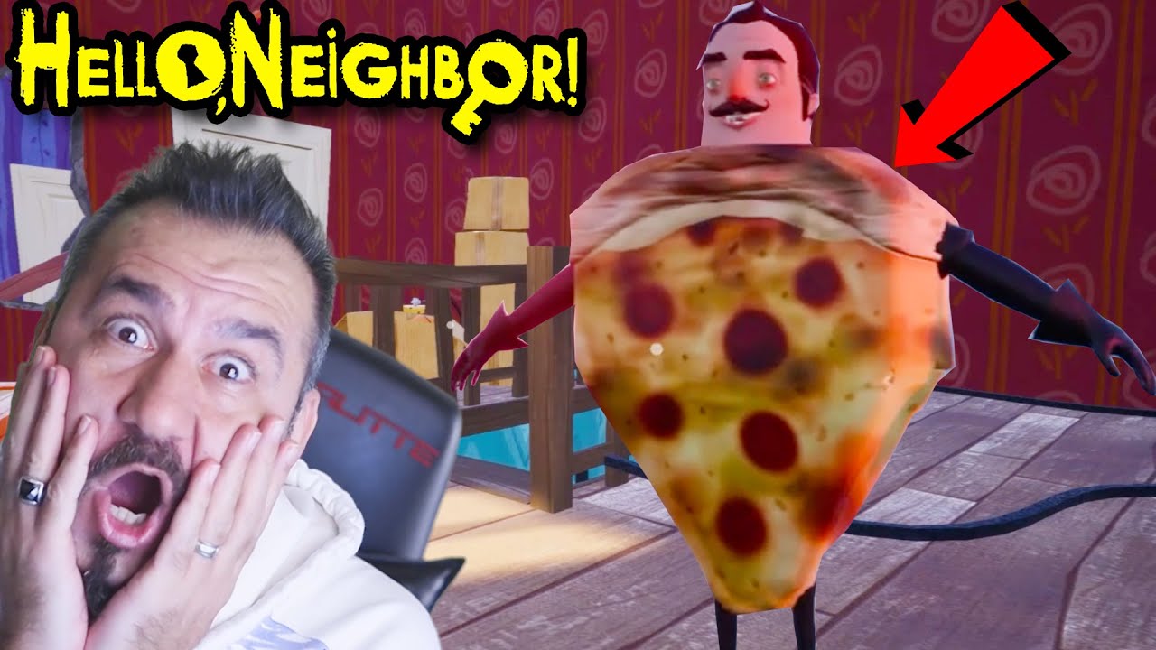 PİZZA HELLO NEİGHBOR KAZIM USTANIN GİZEMLİ ODASINA GİRDİK! | HELLO NEİGHBOR MODLARI OYNUYORUZ