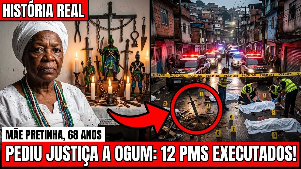 MÃE PRETINHA: FEZ OFERENDA A OGUM e 12 PMs Corruptos MORRERAM em Operação!
