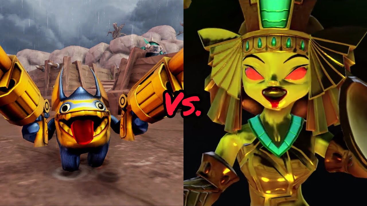 Trigger happy vs. The golden queen skylanders trap team