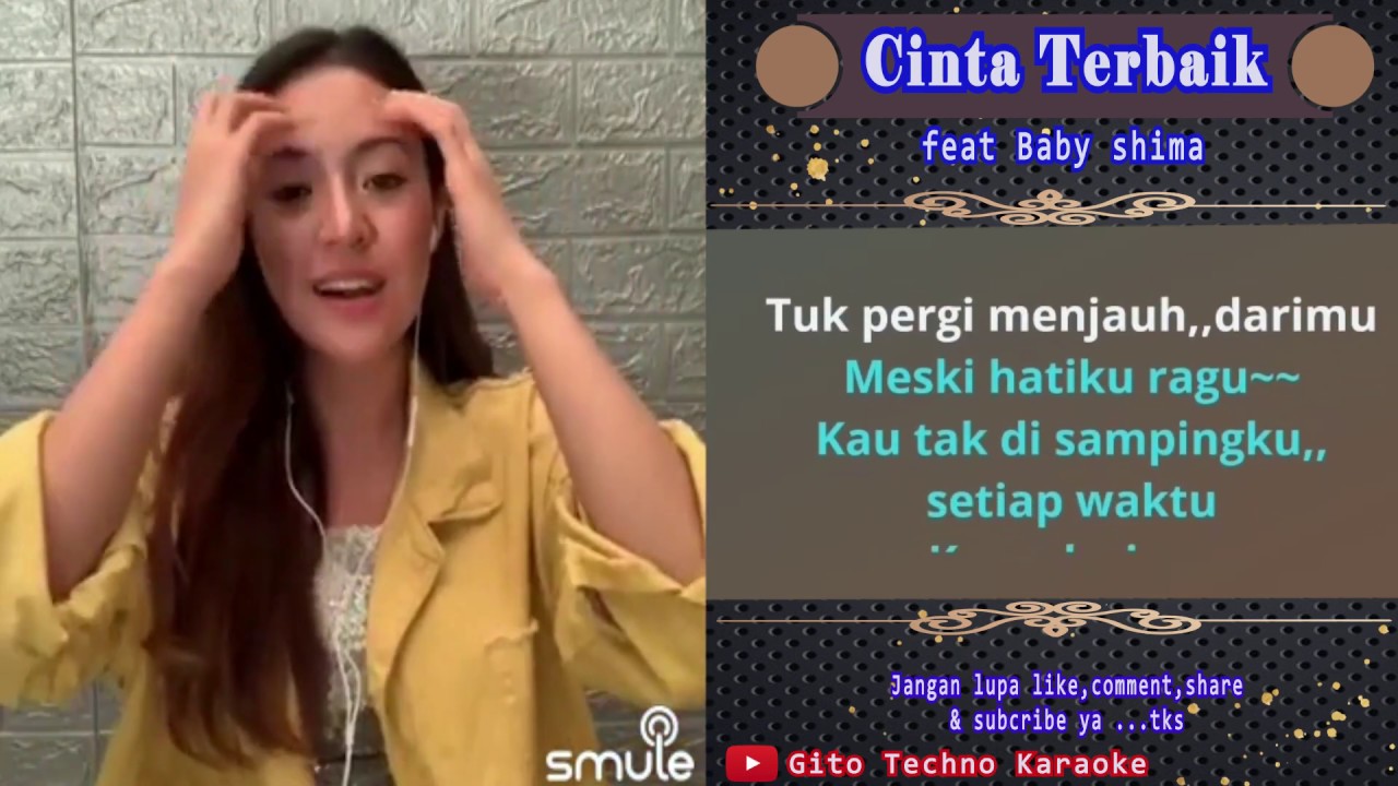 Cinta Terbaik - Cassandra duet Babyshima karaoke bareng artis smule