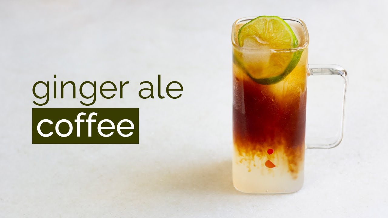 Ginger Ale Coffee - Receita Refrescante de Café com Água de Gengibre e Limão