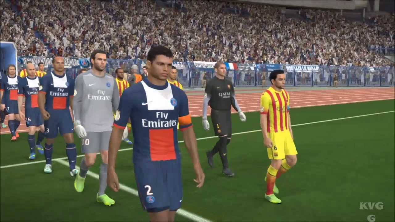 PES 2014 - PSG vs. FC Barcelona Gameplay [HD]