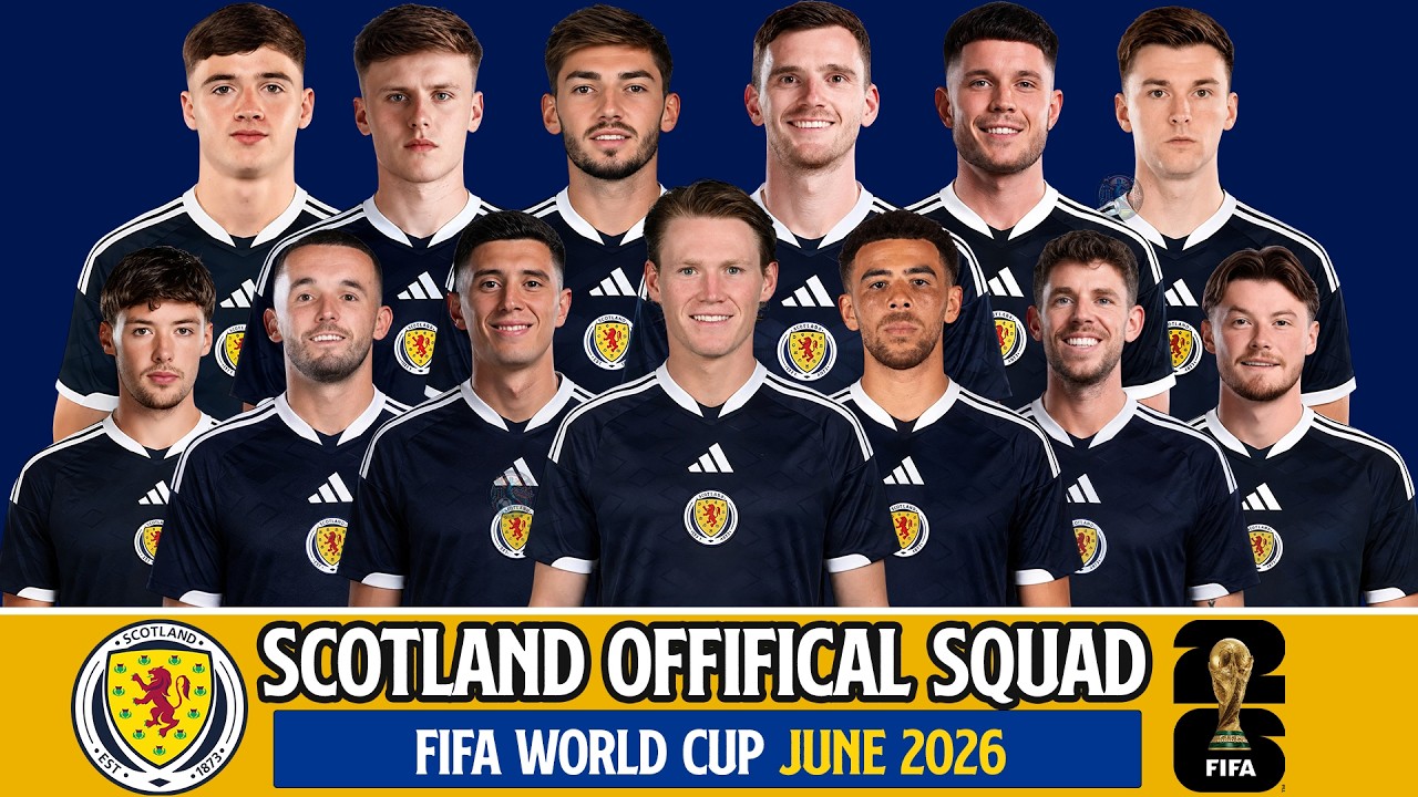 🏴󠁧󠁢󠁳󠁣󠁴󠁿 Scotland World Cup 2026 Squad Announcement | Group C Full Team