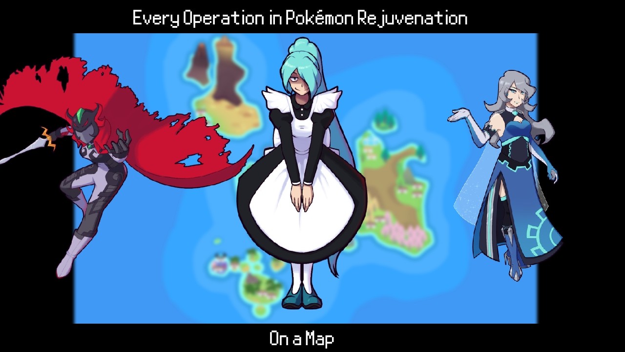 Every* Operation by Teams in Pokemon Rejuvenation on a Map | Pokemon Rejuvenation V13.5