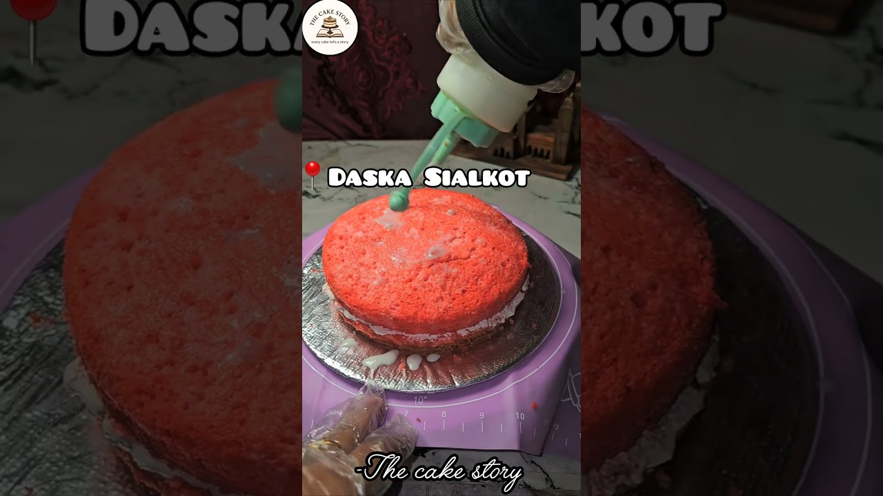 Cream cheese filling in cake || The cake story 🎂 