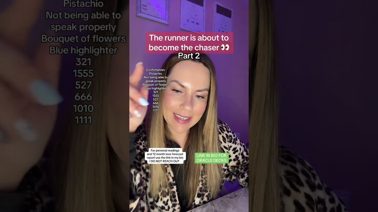The runner is about to become the chaser part 2