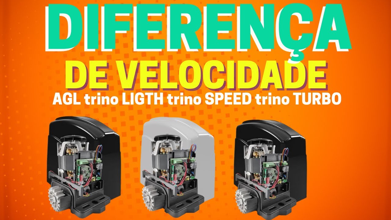 Diferença de velocidade entre os motores AGL trino LIGTH   trino SPEED   trino TURBO