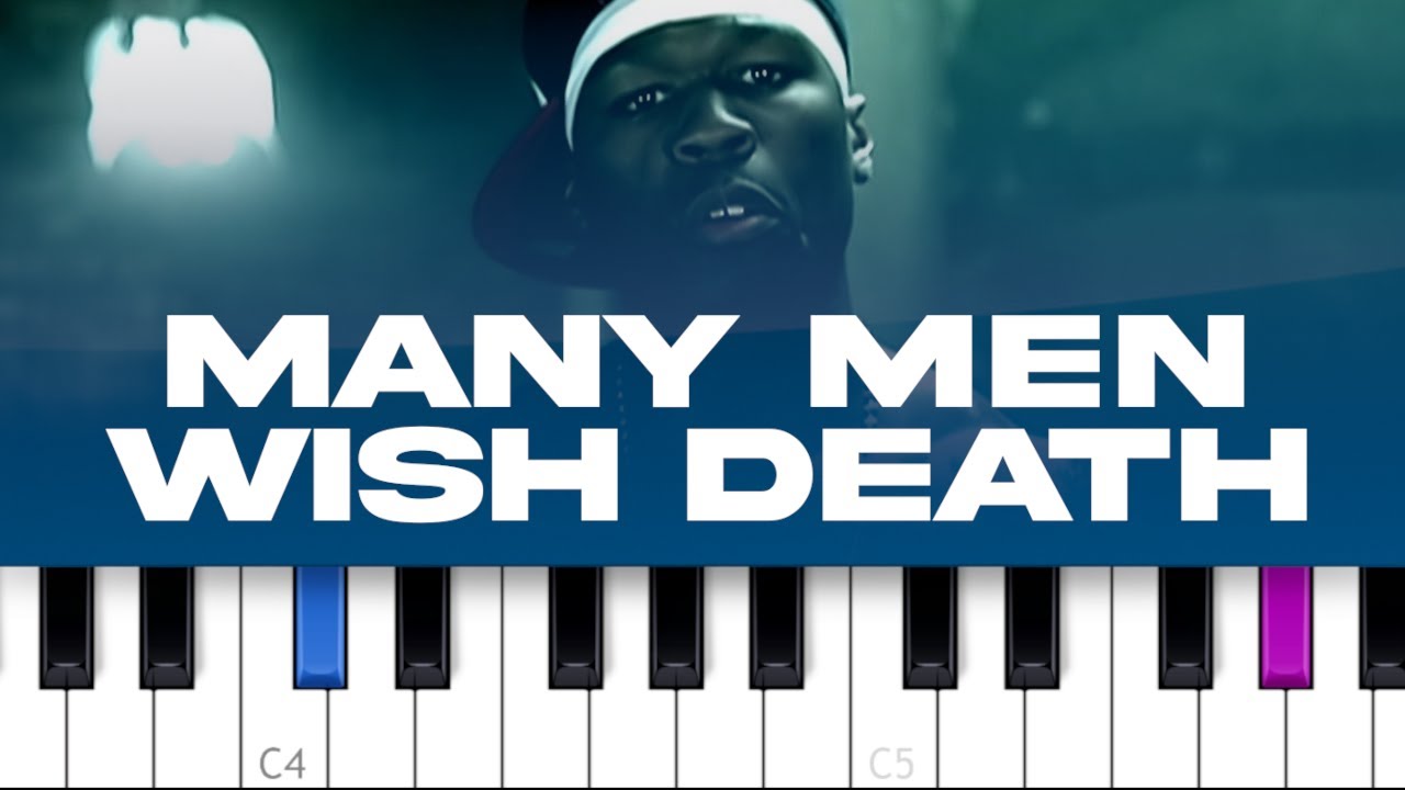 50 Cent - Many Men (Wish Death)  (piano tutorial)