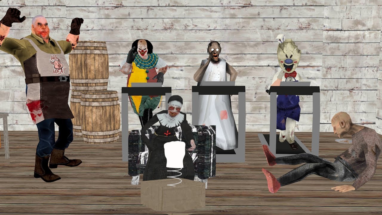 Granny vs Grandpa ,Icescream, evil nun  funny animation part 7