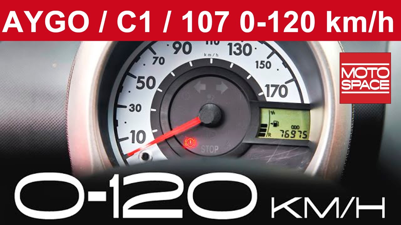 Citroen C1 | Toyota Aygo | Peugeot 107 | 0-120 km/h | motospace.pl