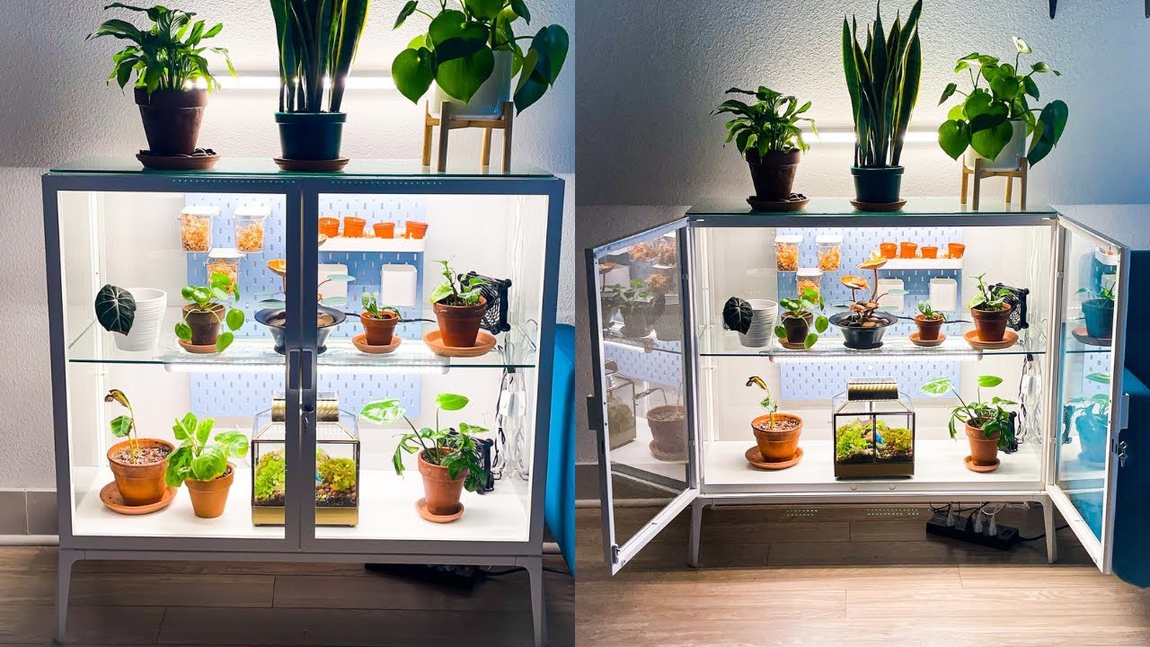 Easy IKEA Greenhouse Cabinet Setup + Tour (Milsbo Edition)