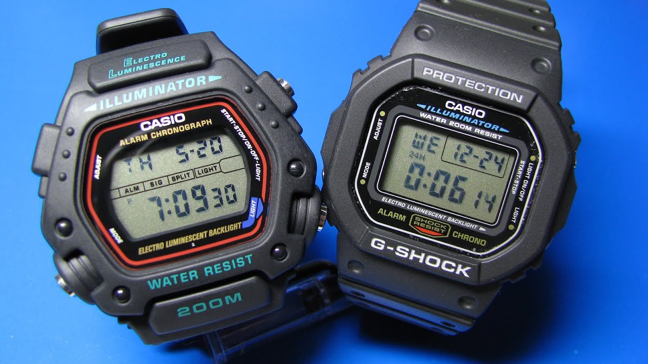 Casio G Shock DW 5600 vs Casio DW 290