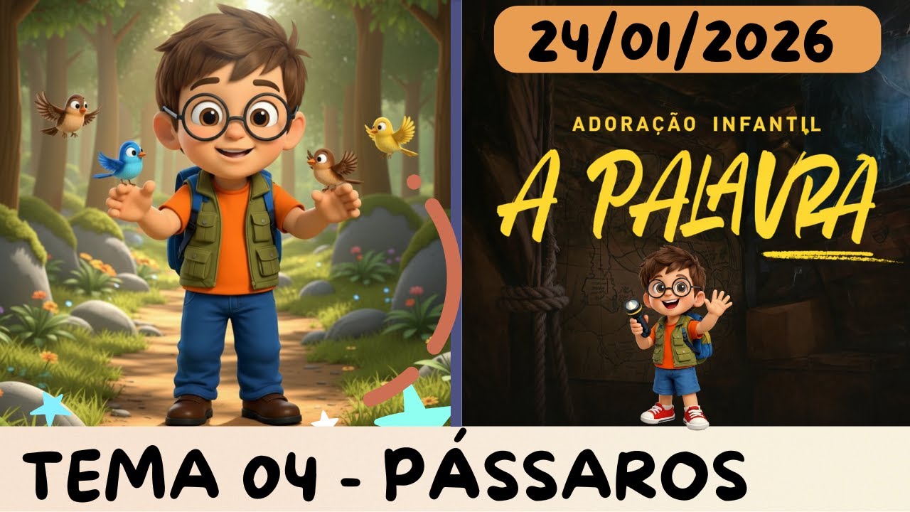 Adoração Infantil - 24/01/2026. PÁSSAROS.