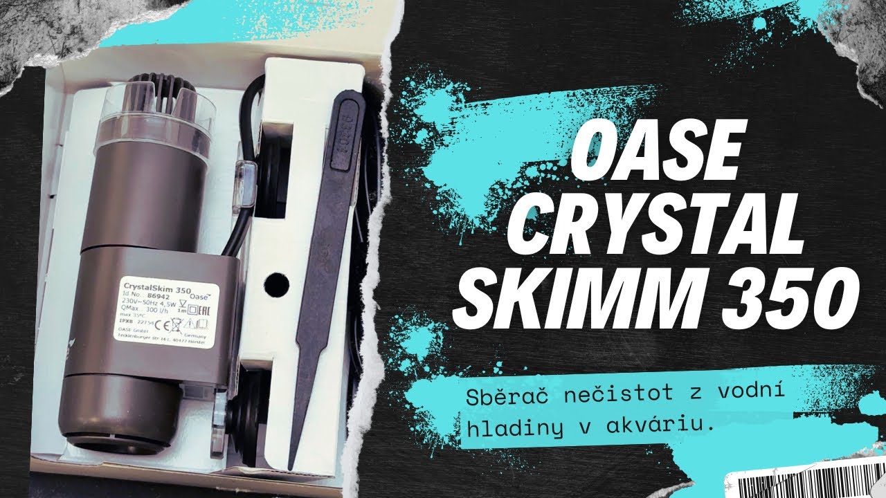 Sběrač nečistot z vodní hladiny v akváriu - Oase CrystalSkim 350 - AKVALOG
