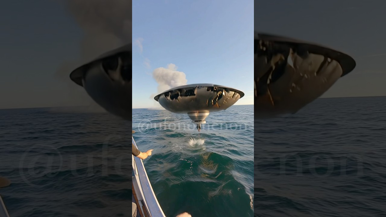 Incredible footage was recorded of a UFO crash landing in to the ocean! The ufo was later recovered