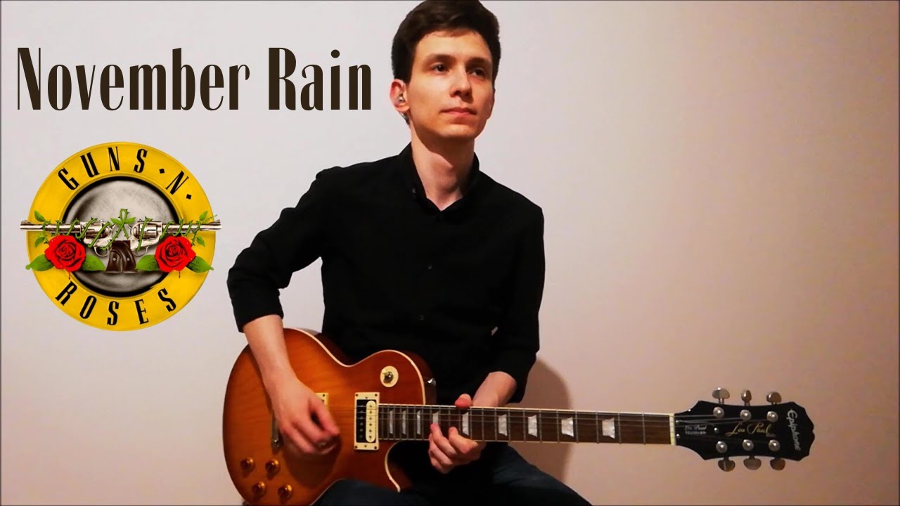 Guns N' Roses - November Rain solo cover Epiphone Les Paul Standard