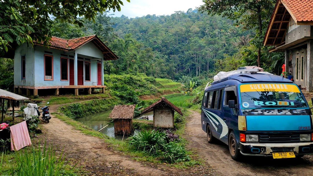 Senja Terakhir 😍 Menjelang Ramadhan  Di Kampung Terpencil Pedesaan Jawa barat 