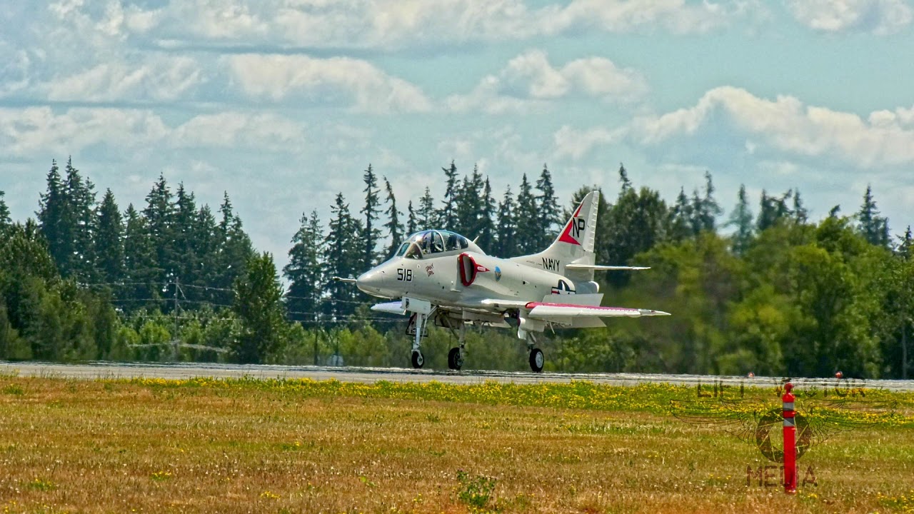 2010 TA-4J SKYHAWK, N518TA,  flight @ KPAE 21 JULY 2018