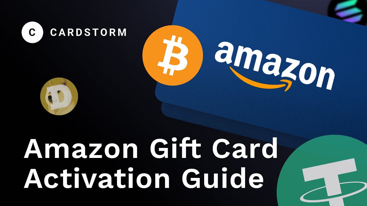 How to Activate a Amazon Gift Card Bought with Crypto | Cardstorm tutorial