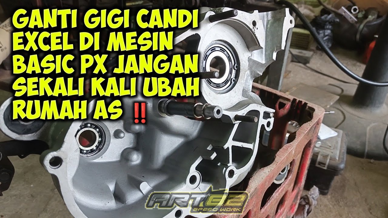 PASANG GIGI RASIO SET VESPA EXCEL KE RENGKES BASIC PX JANGAN UBAH DUDUKAN AS NYA‼️