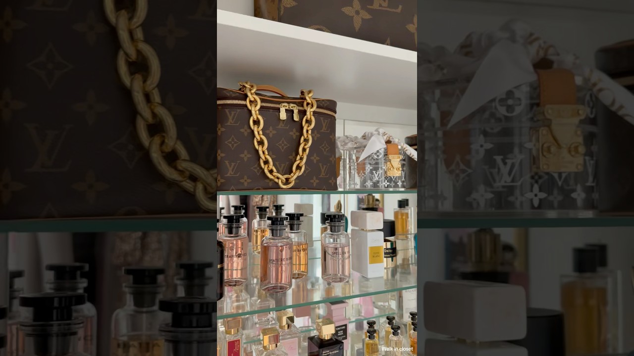 WALK IN CLOSET TOUR #walkincloset #roomtour #fashion #fashionblogger #beauty #handbags #beautyroom