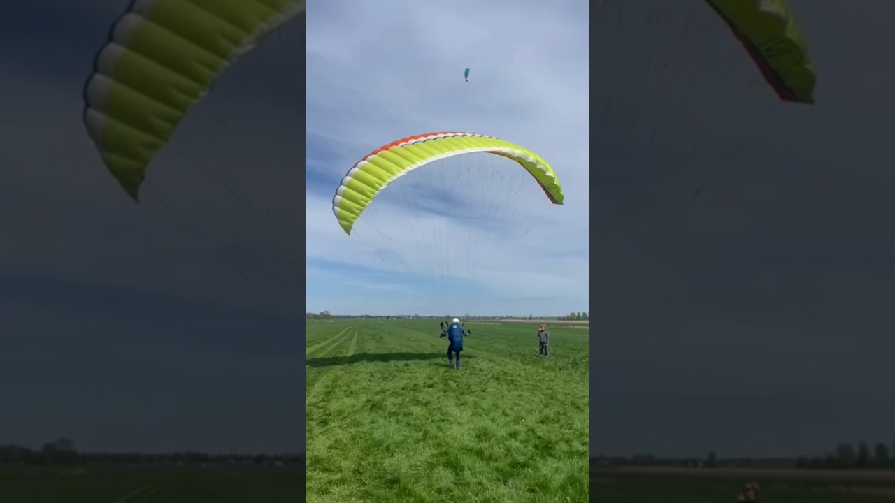 This new paragliding pilot&rsquo;s off to a soaring start! ♡