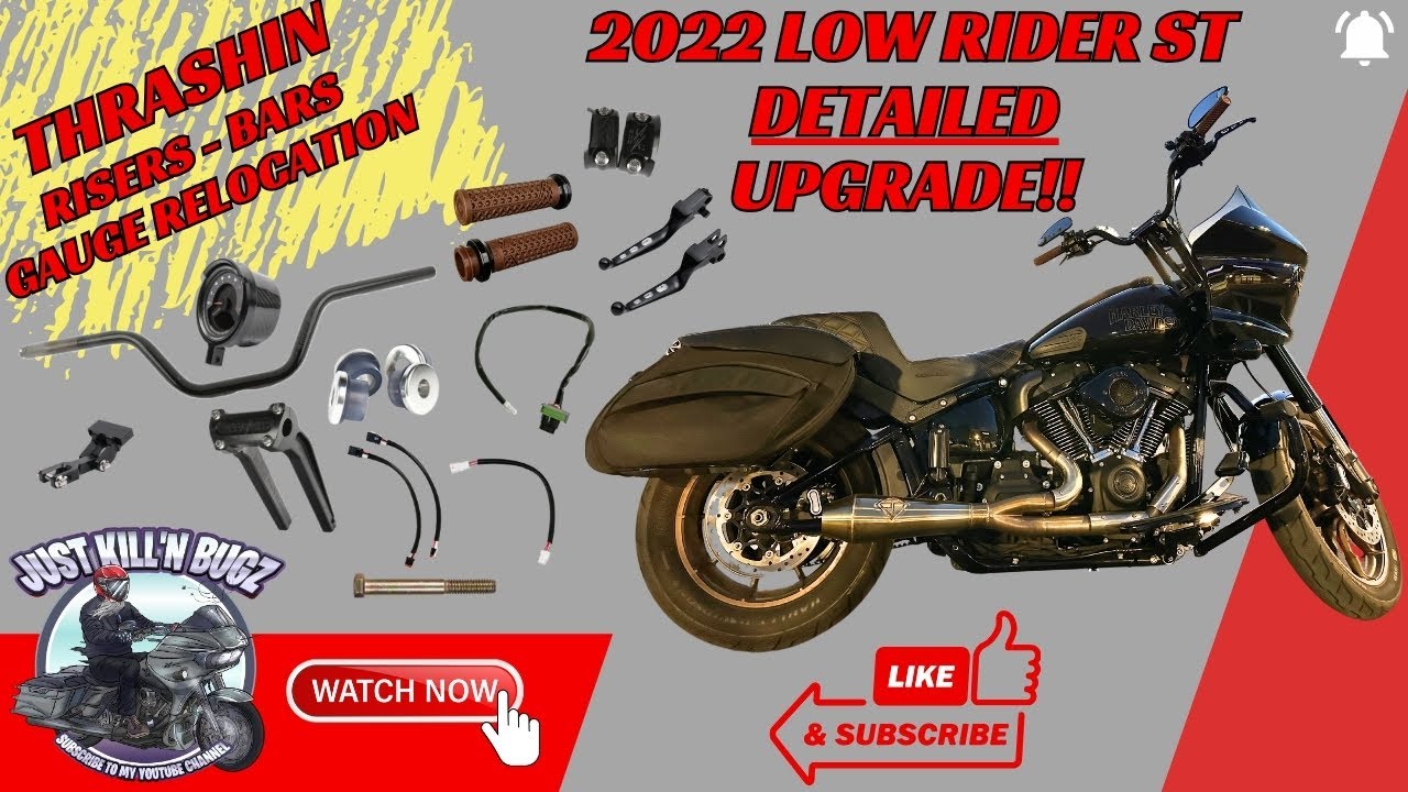 2022 Low Rider ST Upgrade - Thrashin Bars, Risers, Gauge Relocation