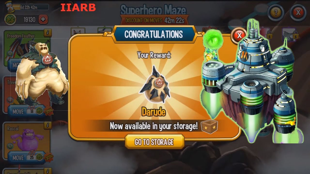 Monster legend super hero maze   obtaining darude