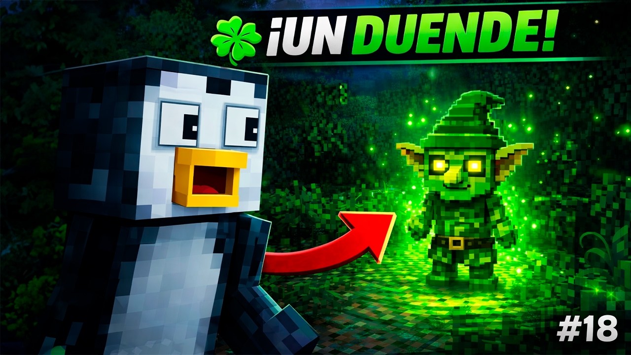 🍀 ¡ME ENCONTRÉ UN DUENDE EN MINECRAFT! 😳 (DawnCraft #18)