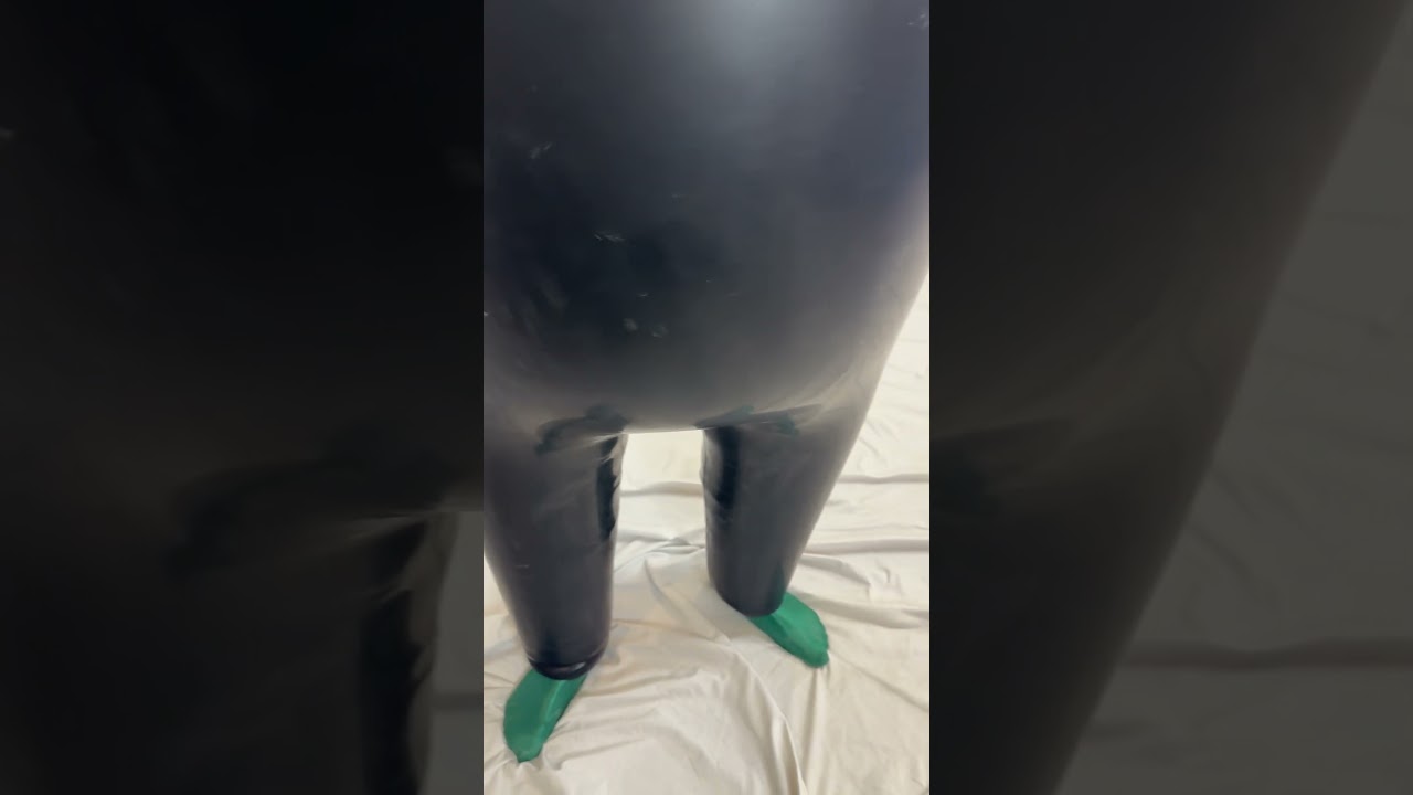 Inflation limit for our heavy rubber inflatable catsuit
