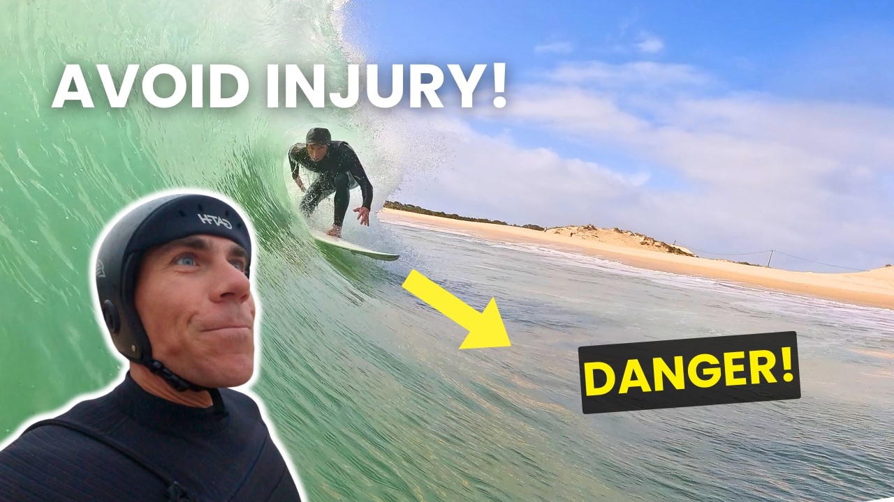 I surfed a dangerous shore break to show how not to get injured.