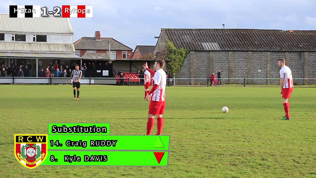 Heaton Stannington Vs  Ryhope Colliery Welfare FC Highlights