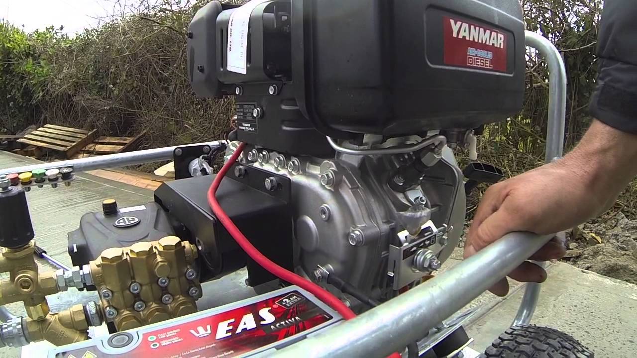 yanmar L100 Belt driven pressure power jet washer.