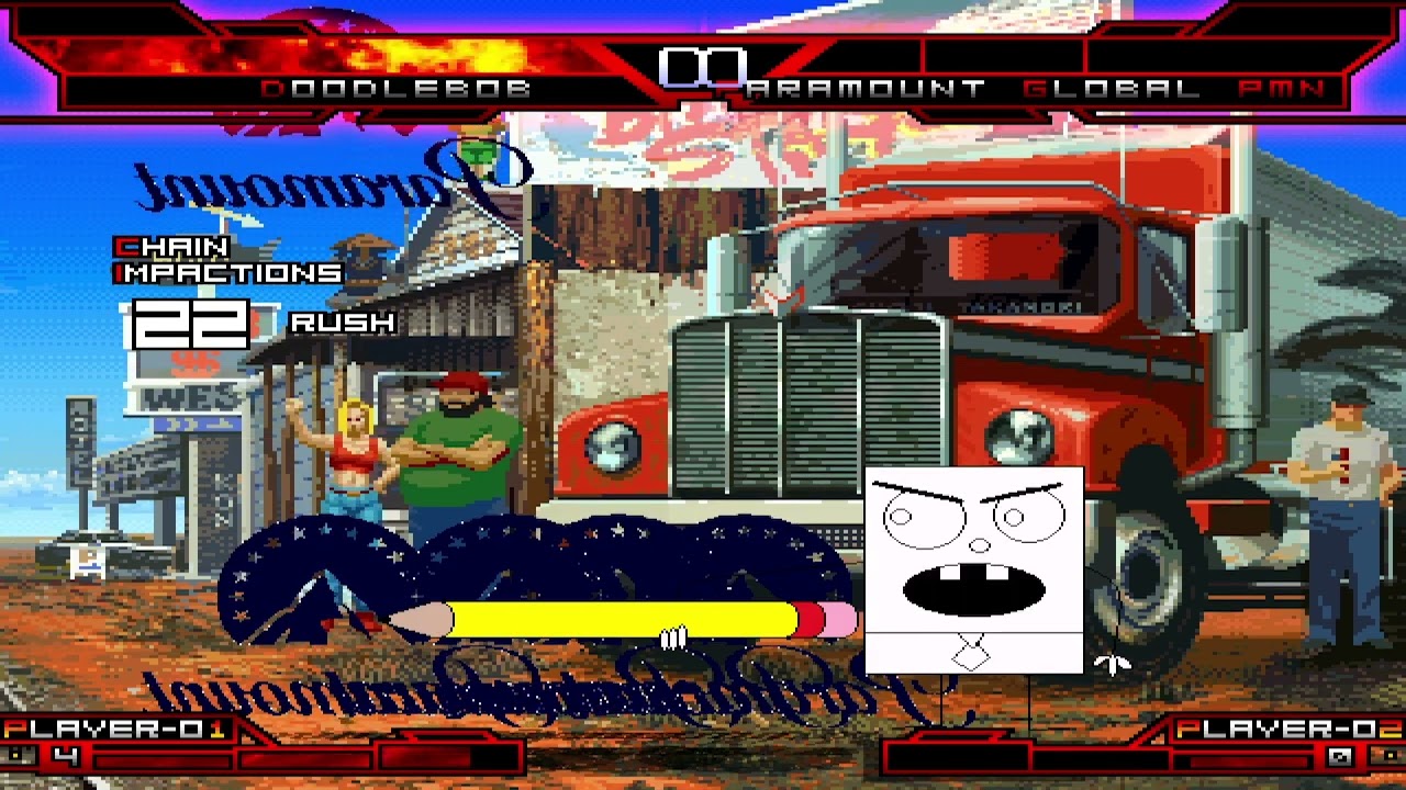 KOF MUGEN doodlebob vs Paramount pictures