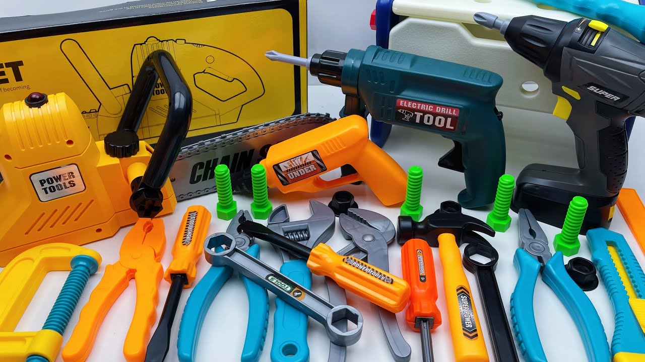 13 min to open the box, satisfied with the electric screwdriver, screw assembly toolbox | Toy Review