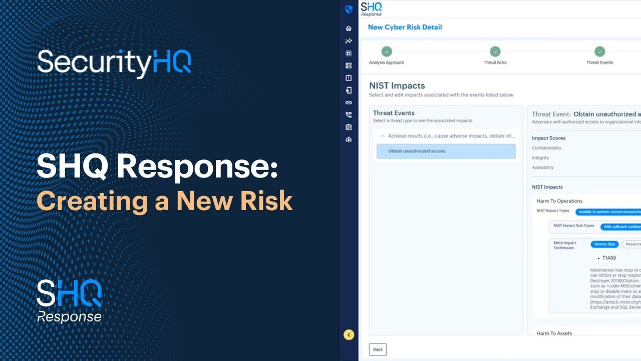 How to Create a New Risk from a Predefined Threat Profile