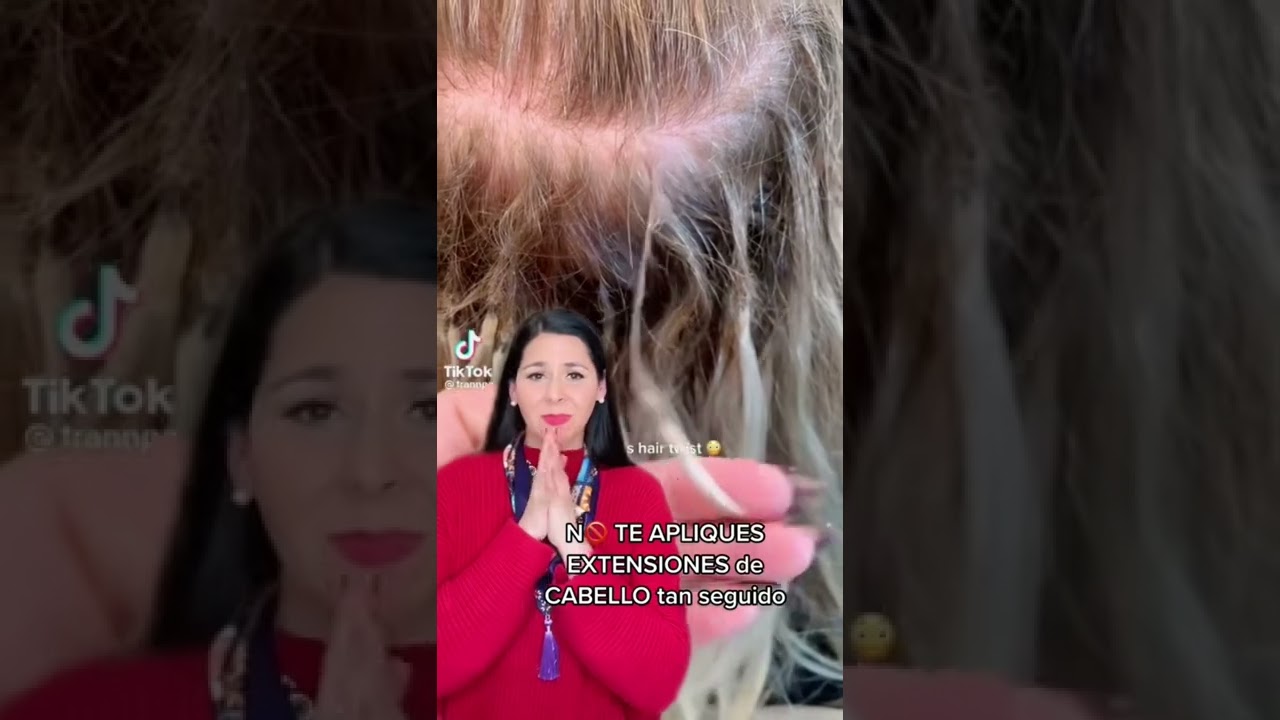 N🚫 TE APLIQUES EXTENSIONES DE CABELLO TAN SEGUIDO 😱 #shorts #cabello #hair