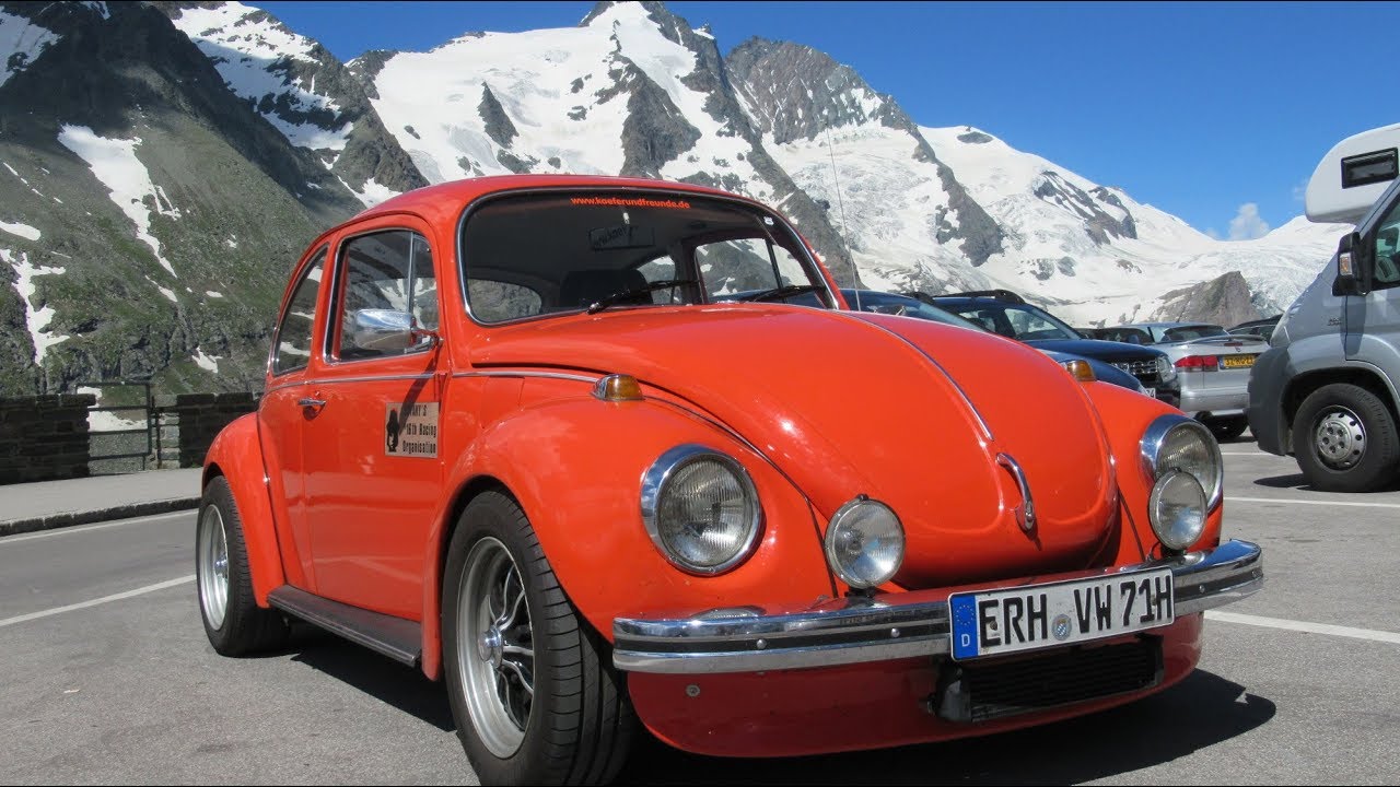 Käfer Tiffy in den Alpen und am Meer