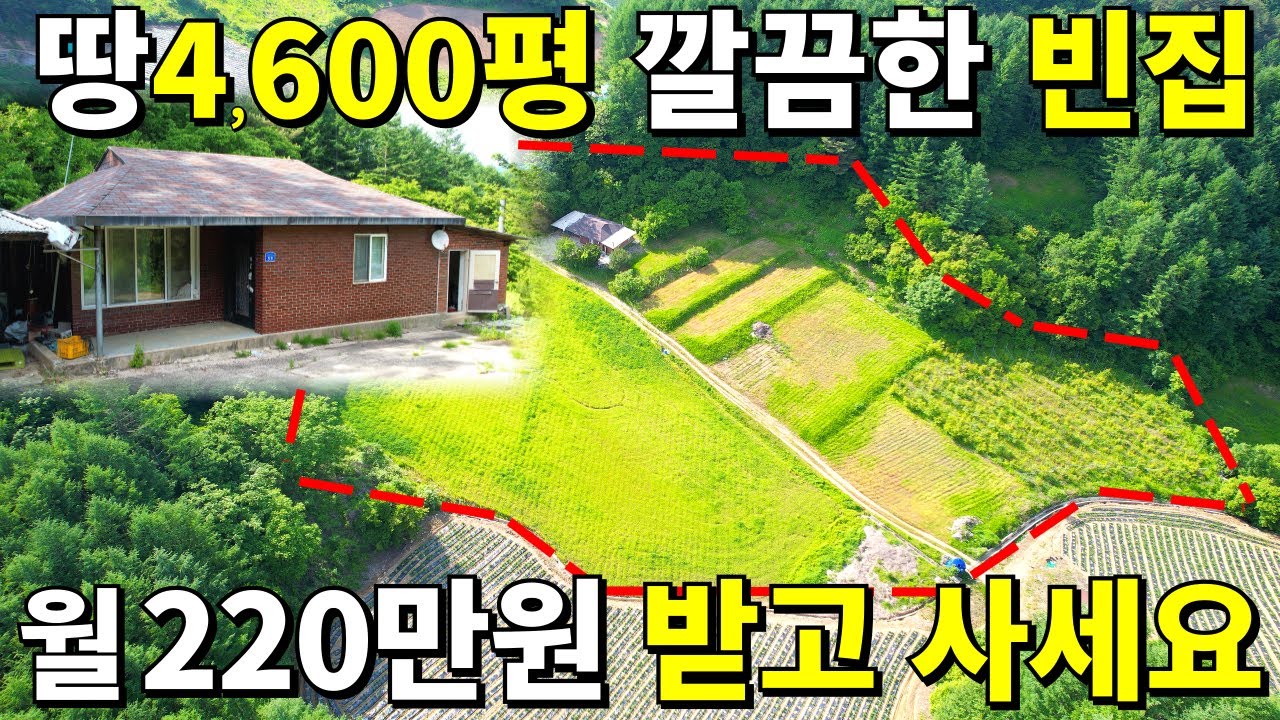 [속보]넘쳐나는 빈집! 땅4,600평+주택38평! 여기살면 월 220만원 드립니다~ 몸만 오세요 돈 걱정 없는 곳