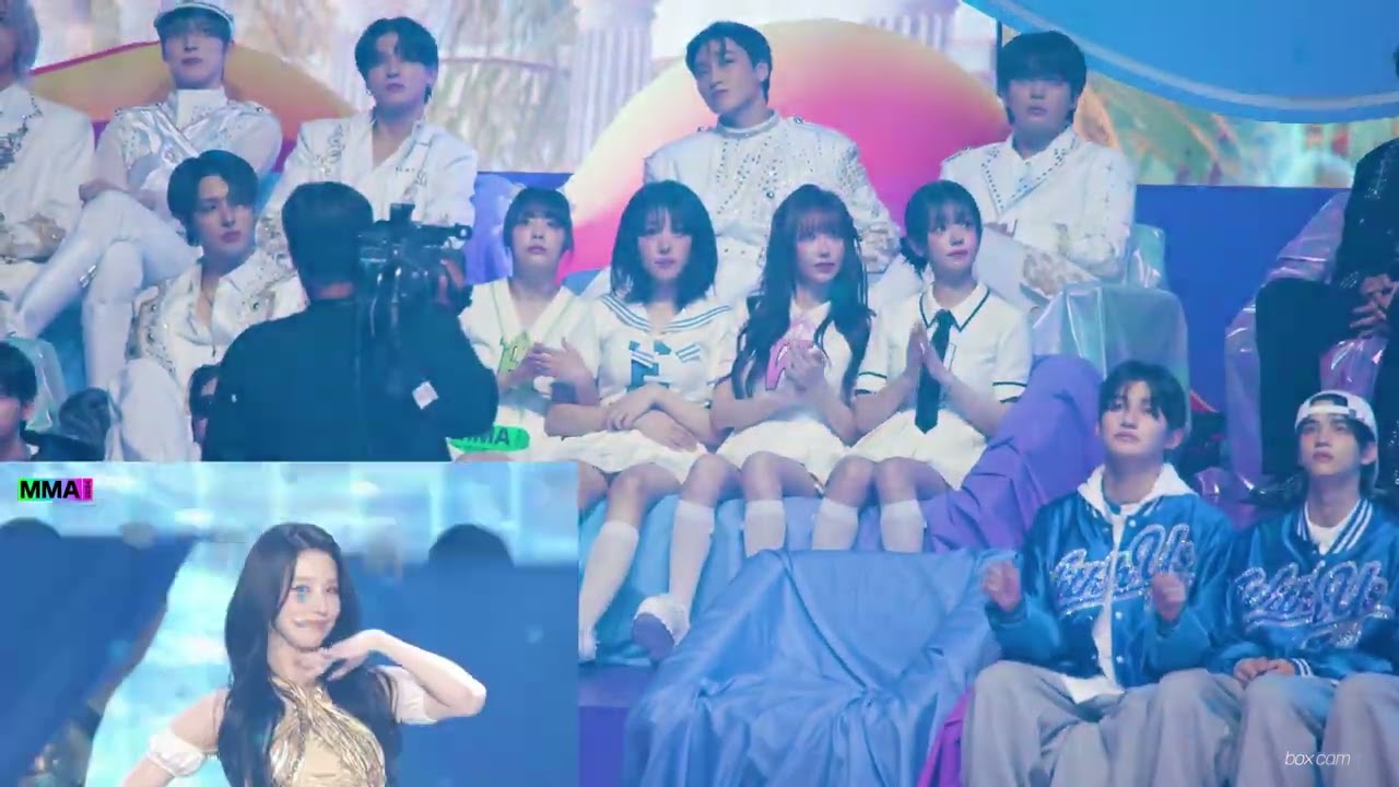 QWER reaction to (G)I-DLE in MMA 2024