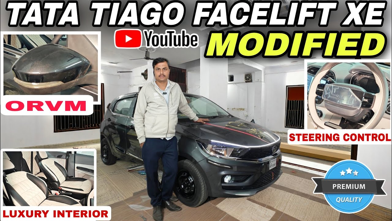 TATA TIAGO FACELIFT XE MODIFIED🔥 TATA TIAGO LUXURY INTERIOR✅️ #tatatiagofacelift 