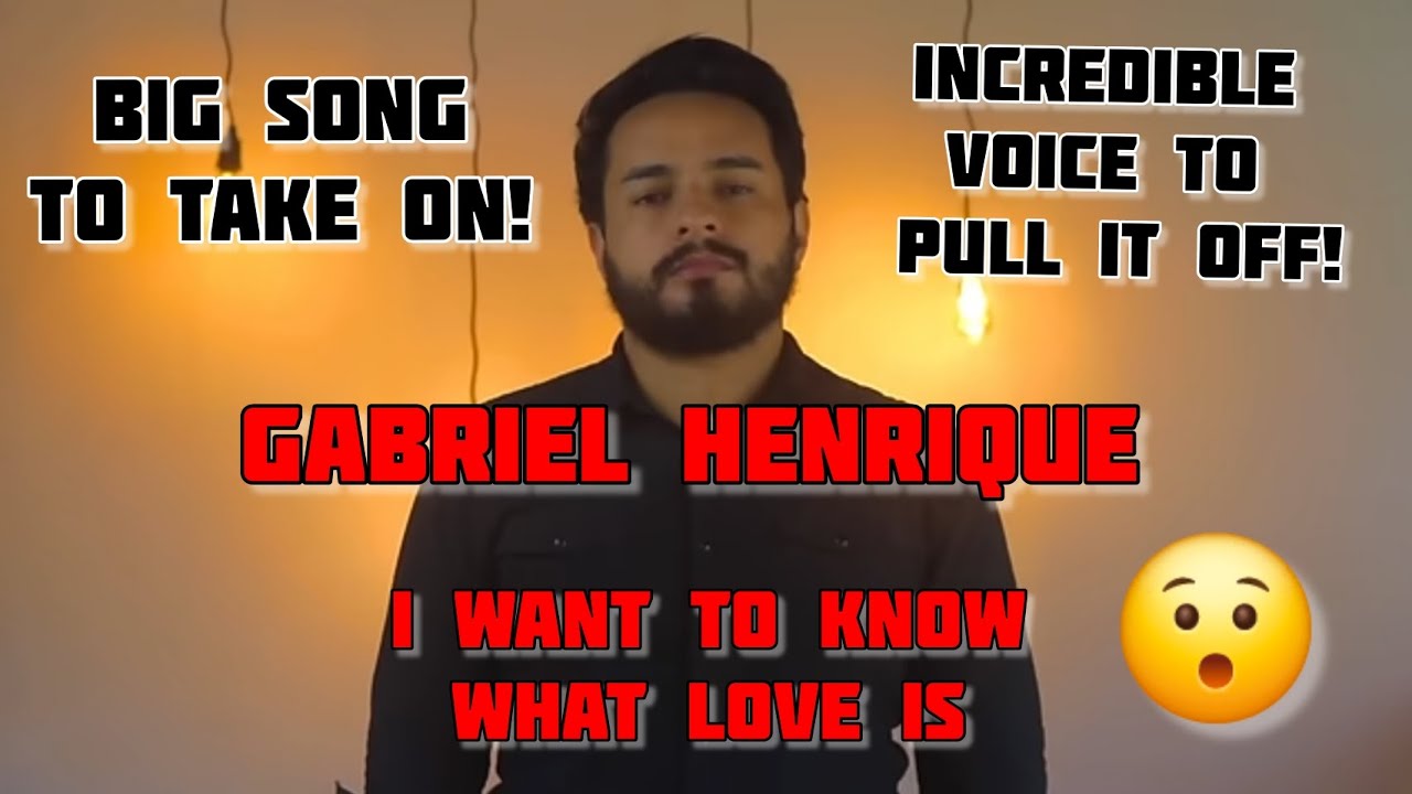 Combat Veteran's first reaction to Gabriel Henrique- I Want To Know WhatbLove Is (Meriah Cover)