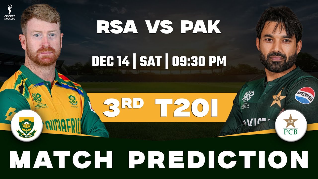 SA vs PAK 3rd T20I Dream11 Team | SA vs PAK 3rd T20I Match PREDICTION | WHO WILL WIN?