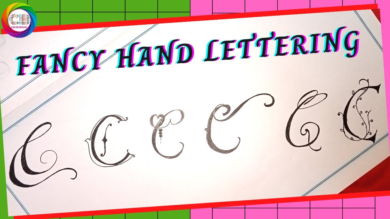 Calligraphy | How to draw English Fancy Letters | Hand Lettering | Swirl Letters | C Tattoo Design